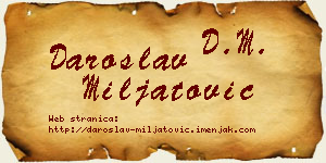 Daroslav Miljatović vizit kartica
